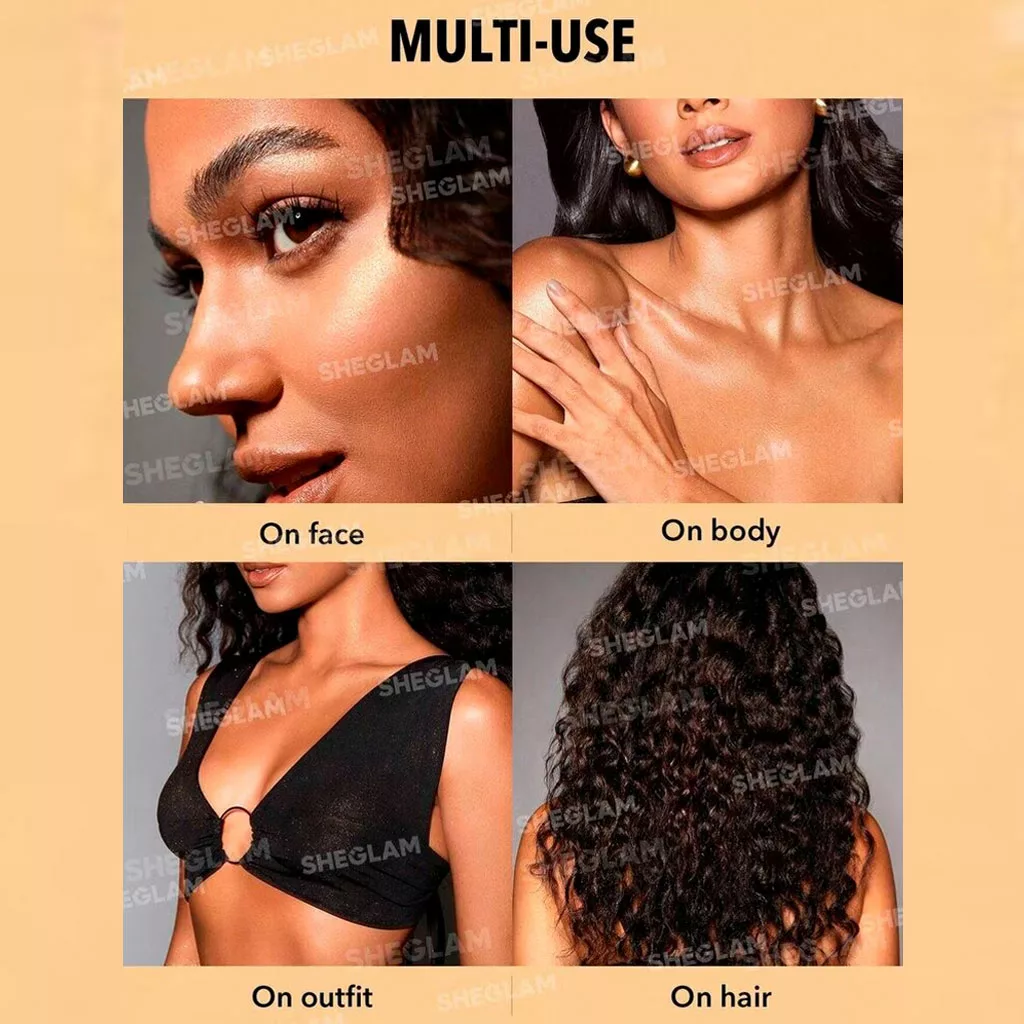 بادی میست شیمر بدن هایلایتر رنگ طلایی شیگلم Gilded Glow 80