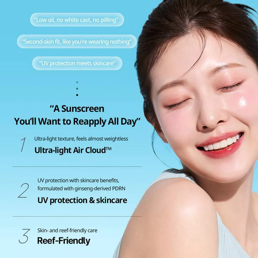 ضد آفتاب PDRN ایر کلود VT COSMETIC سبک Air Cloud