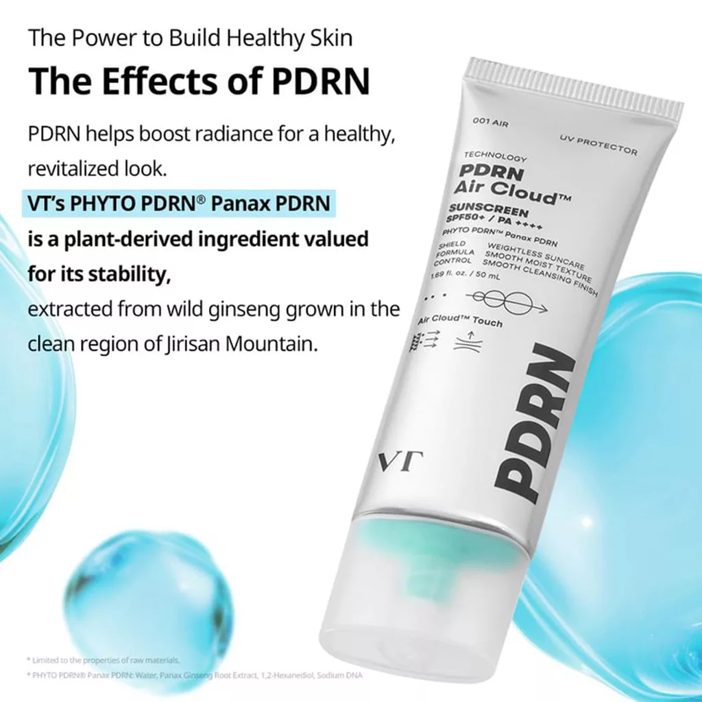 ضد آفتاب PDRN ایر کلود VT COSMETIC سبک Air Cloud