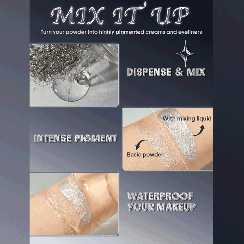 مایع میکس کننده آرایش شیگلم و روشن‌ کننده کرم پودر metamorphosis mixing liquid