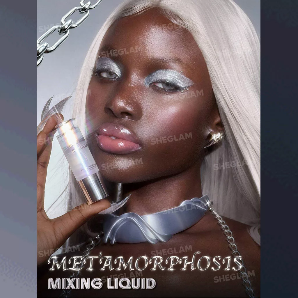 مایع میکس کننده آرایش شیگلم و روشن‌ کننده کرم پودر metamorphosis mixing liquid