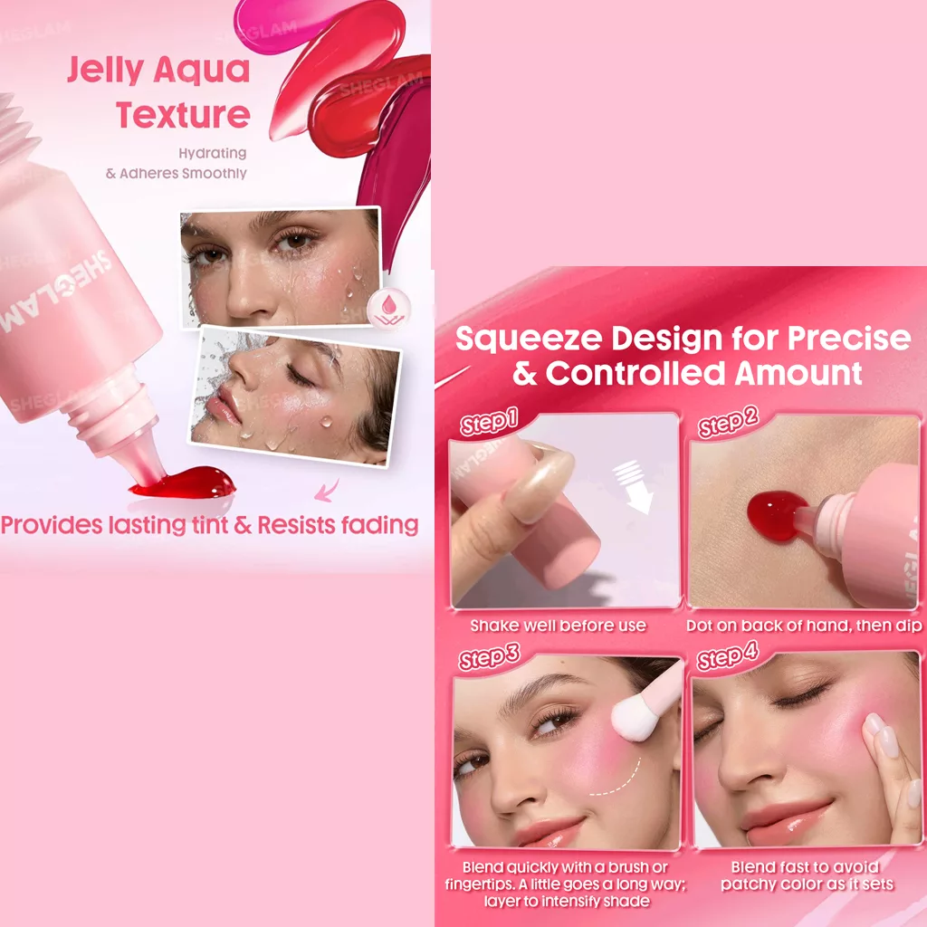 رژگونه ژلی شیگلم Aqua Flushed Gel Blushed در ۴ رنگ