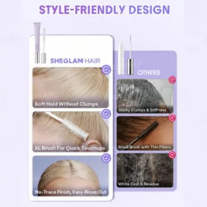 ریمل ضد وز نگهداره مو شیگلم style keeper hair Mascara on the glow sheglam