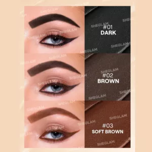 ژل ابرو و خط چشم شیگلم sheglam streamline brow & eyeliner gel