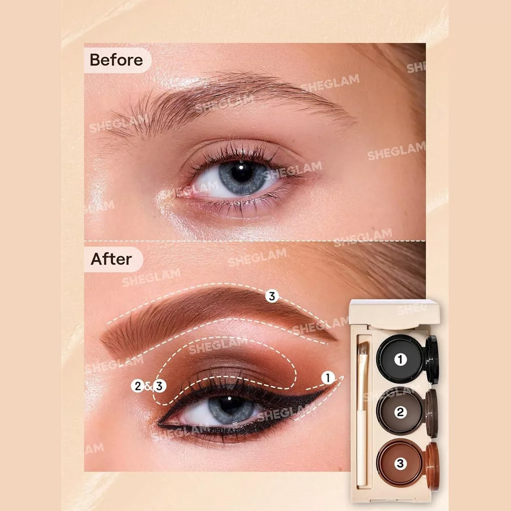 ژل ابرو و خط چشم شیگلم sheglam streamline brow & eyeliner gel