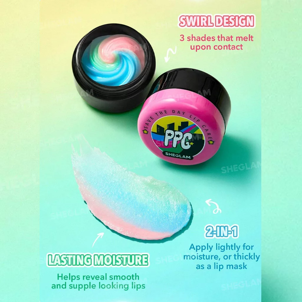 ماسک و بالم لب پاور پاف شیگلم Save The Day Lip Care POWER PUFF