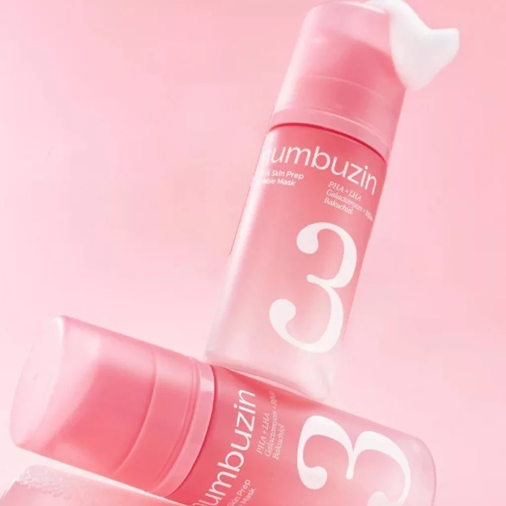 ماسک حبابی glow نامبوزین بابل ماسک Numbuzin 3 PHA+LHA Galactomyces + Bifida Bakuchiol Bubble Mask