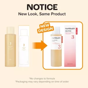 تونر اسنس شماره 3 نامبوزین گلو نیاسینامید Numbuzin super Essence Toner 3