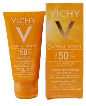 کرم ضد آفتاب ویشی capital soleil spf50 مناسب نرمال تا خشک