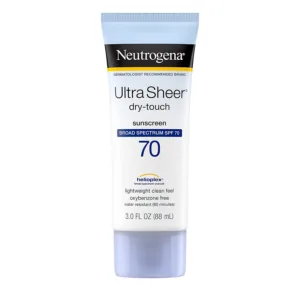 ضد آفتاب فاقد چربی نیتروژینا بی رنگ |  Ultra Sheer Dry-Touch Spf 70