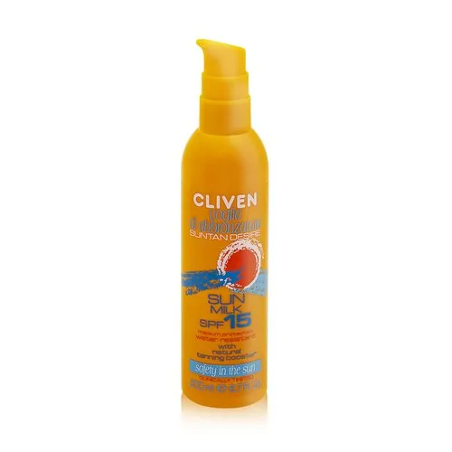 شیر ضد آفتاب و برنزه کننده ضد پیری کلیون SPF15 شیر ضد آفتاب و برنزه کننده ضد پیری کلیون SPF15