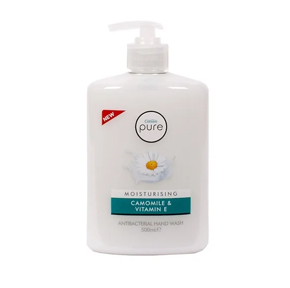 مایع دستشویی pure مدل camomile & vitamin E مایع دستشویی pure مدل camomile & vitamin E