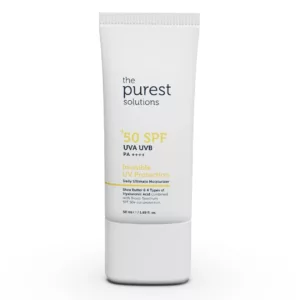کرم ضد آفتاب بی رنگ پیورست سولوشن رطوبت رسان SPF50
