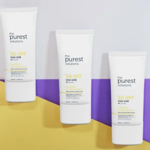 کرم ضد آفتاب بی رنگ پیورست سولوشن رطوبت رسان حاوی SPF50