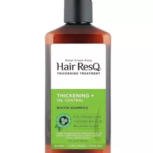 شامپو پتال فرش بیوتین کنترل چربی ضخیم کننده hair resq موهای نازک OIL CONTROL