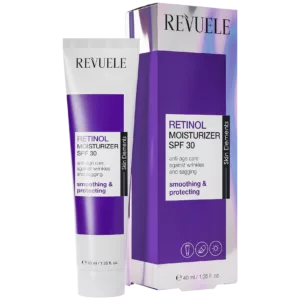 کرم مرطوب کننده ریول Revuele حاوی رتینول ضد چروک و سفت کننده SPF 30