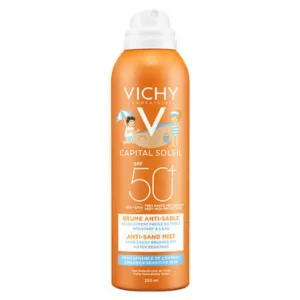 اسپری ضد آفتاب ویشی spf50 مخصوص کودکان مناسب صورت و بدن