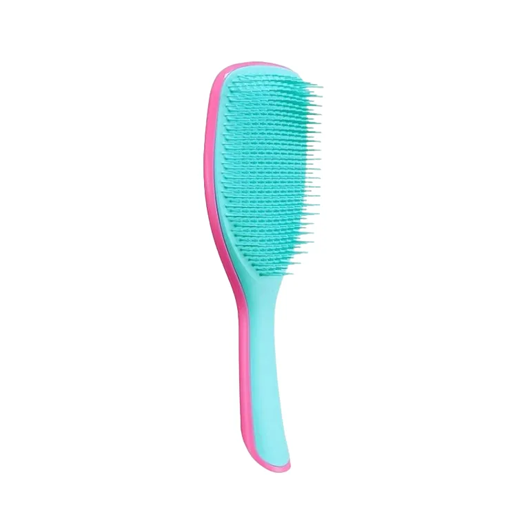 برس تنگل تیزر وت مخصوص موهای خیس صورتی آبی Wet Detangler Large