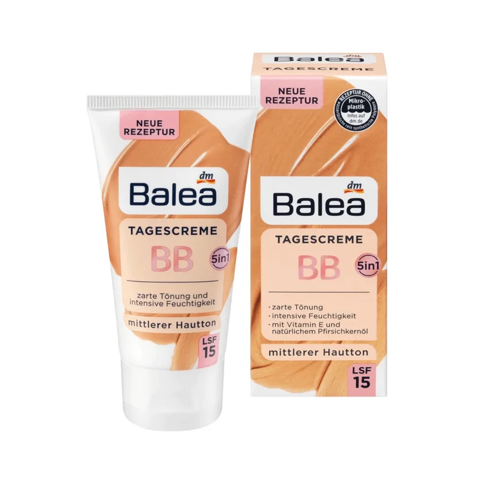 بی بی کرم باله آ Balea انواع پوست مدیوم تینت SPF15 بی بی کرم باله آ Balea انواع پوست مدیوم تینت SPF15