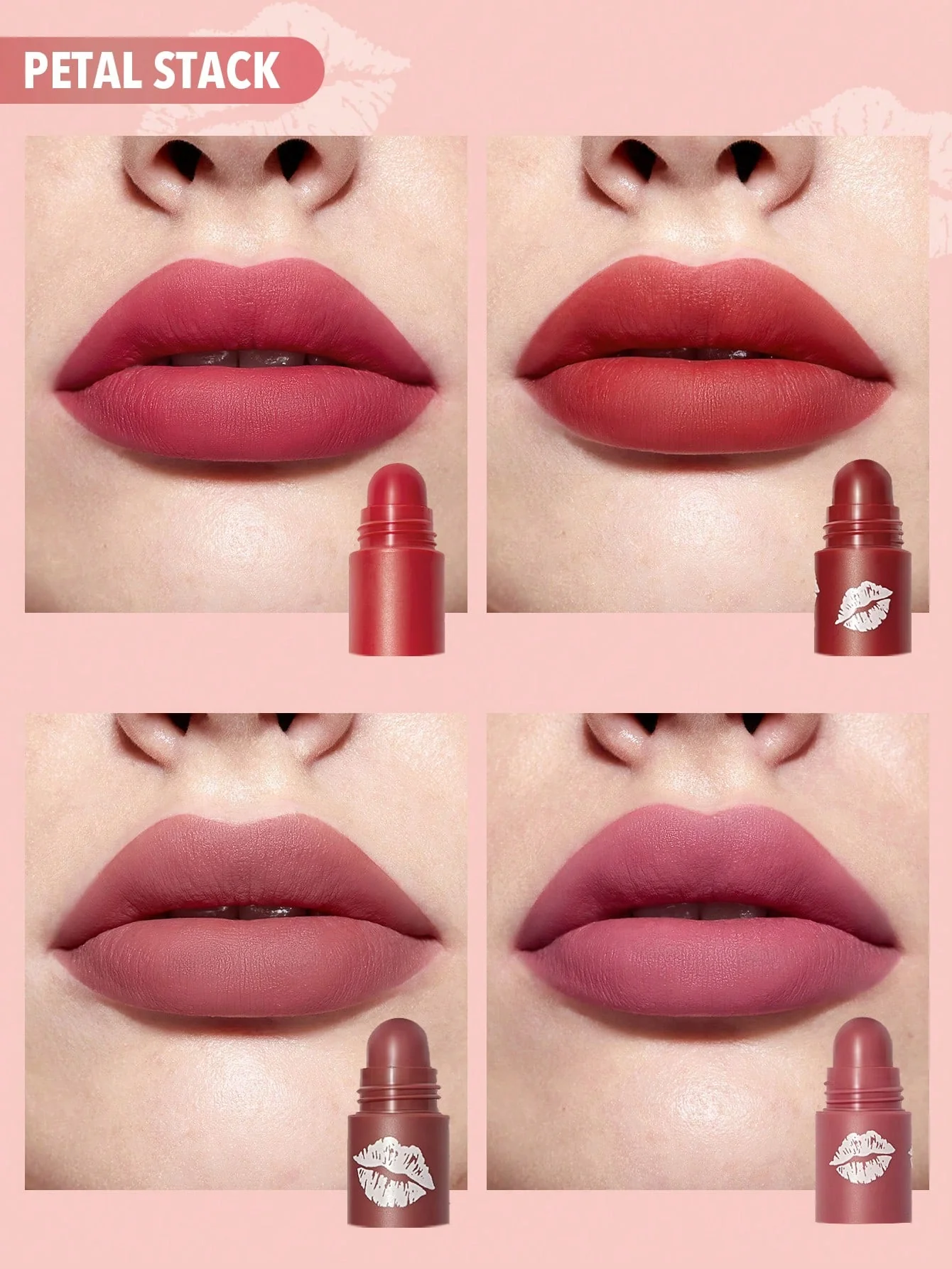 رژ لب 4 تایی شیگلم مدل mega lips