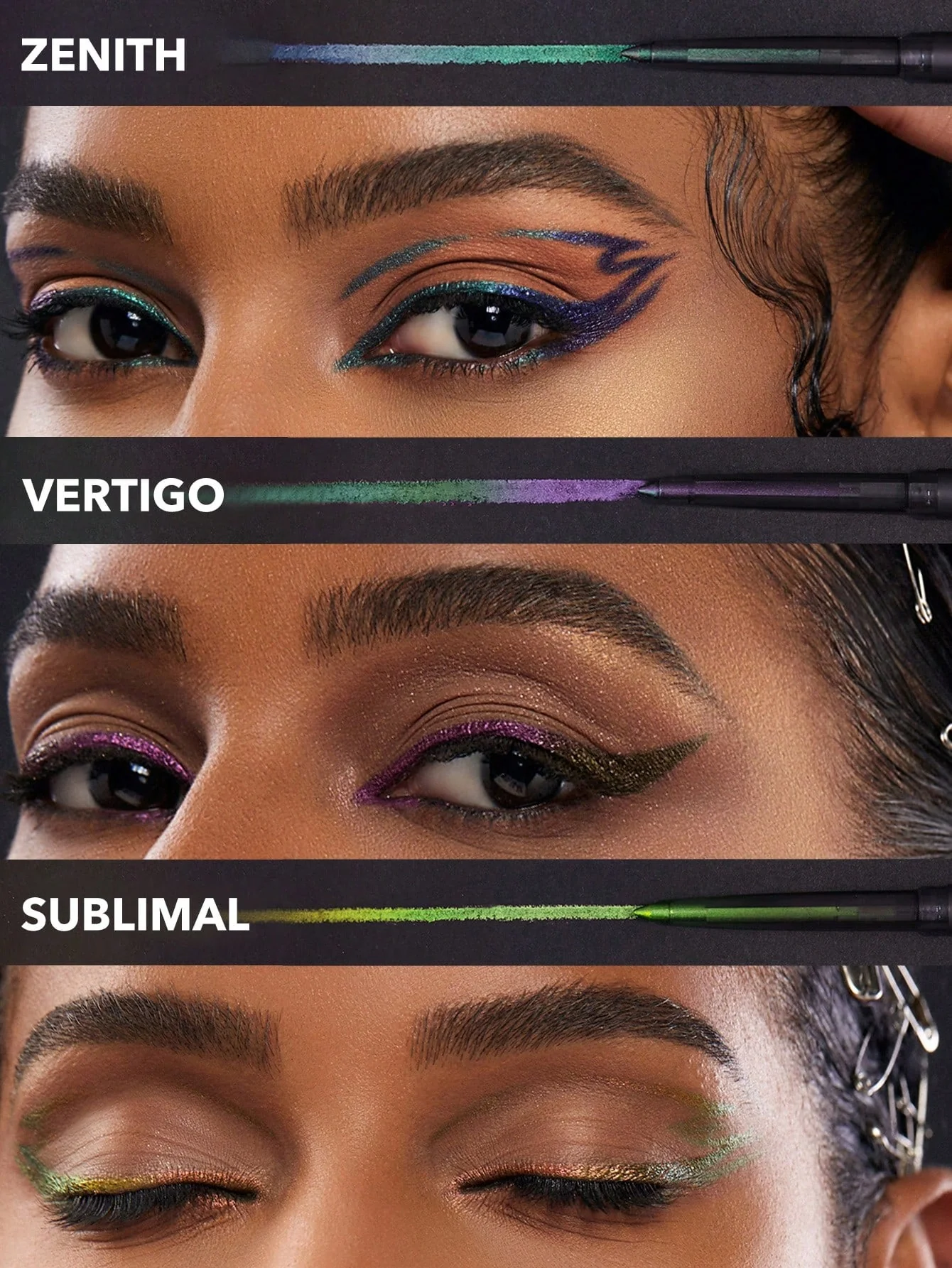 خط چشم ژلی رنگی شیگلم کروماتیک کروم زون VERTIGO CHROMA ZONE