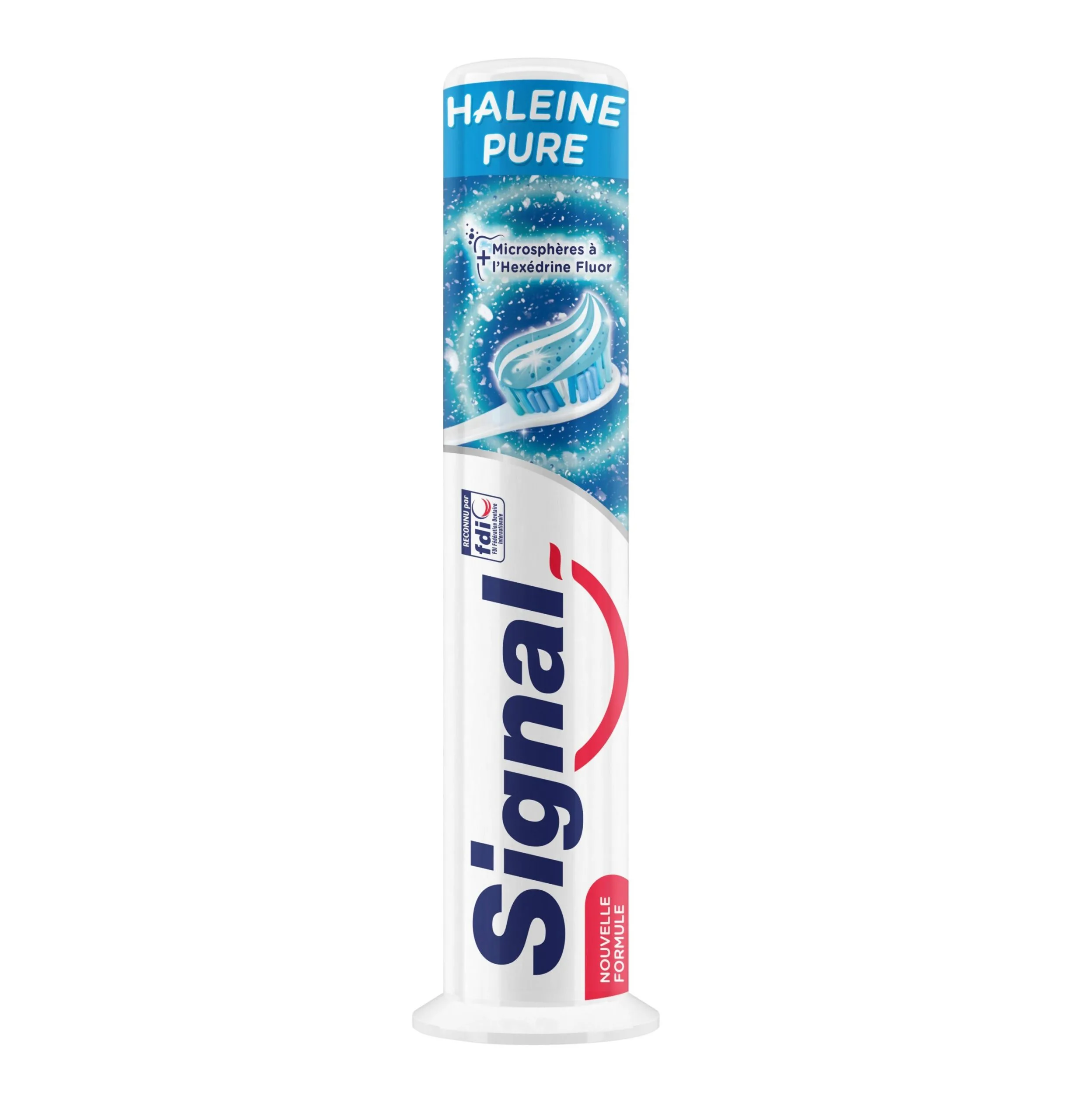 خمیر دندان پمپی سیگنال خوشبو کننده ضد باکتری HALEINE PURE