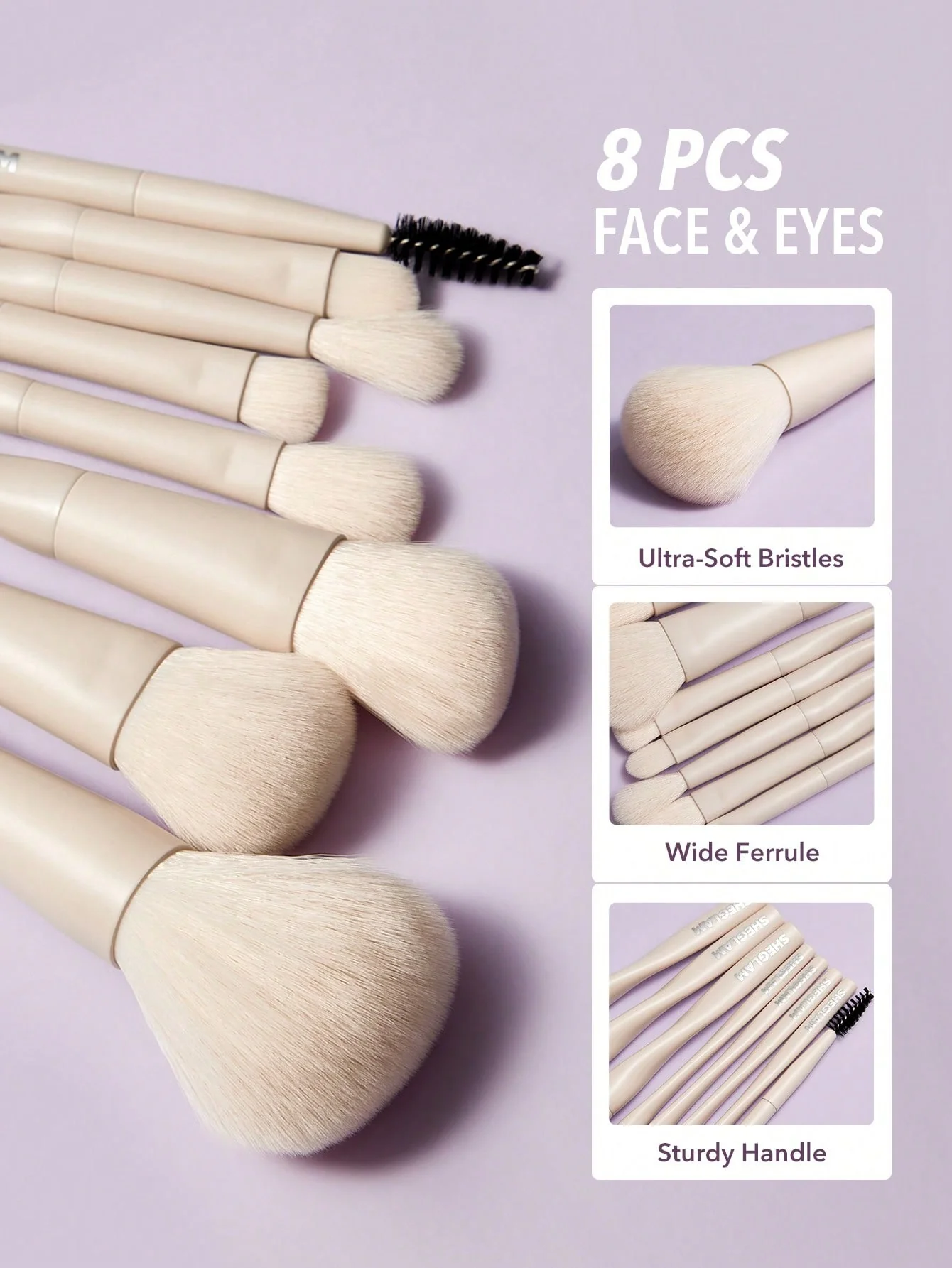ست براش 8 تیکه شیگلم مدل pro core brush kit