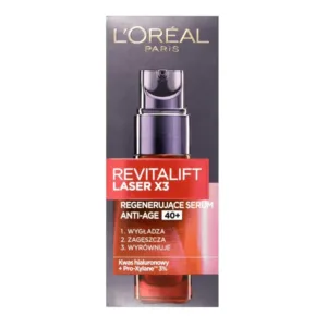 سرم لیرز ضد پیری لورآل بازشازی سلول بالای 40سال L’ORÉAL PARIS- REVITALIFT LASER X3 SERUM ANTI-AGE 40+