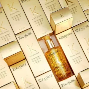 سرم مو الکسیر التایم کراستاس درخشان کننده ترمیم کننده ضد موخوره ضد حرارت Kerastase Elixir Ultime L'Huile Originale Hair Oil