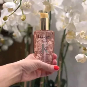 سرم مو الکسیر التایم گل رز کراستاس درخشان کننده ضد موخوره ترمیم کننده محافظت حرارت Kerastase Elixir Ultime L'Huile Rose