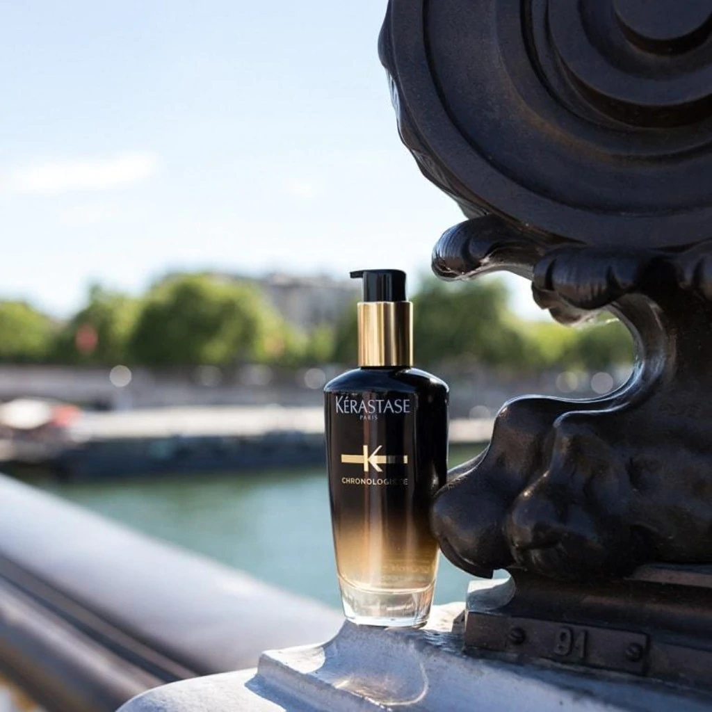 سرم مو کرونولوژیست خاویار کراستاس صاف کننده و عطر مو kerastase chronologiste huile de parfum