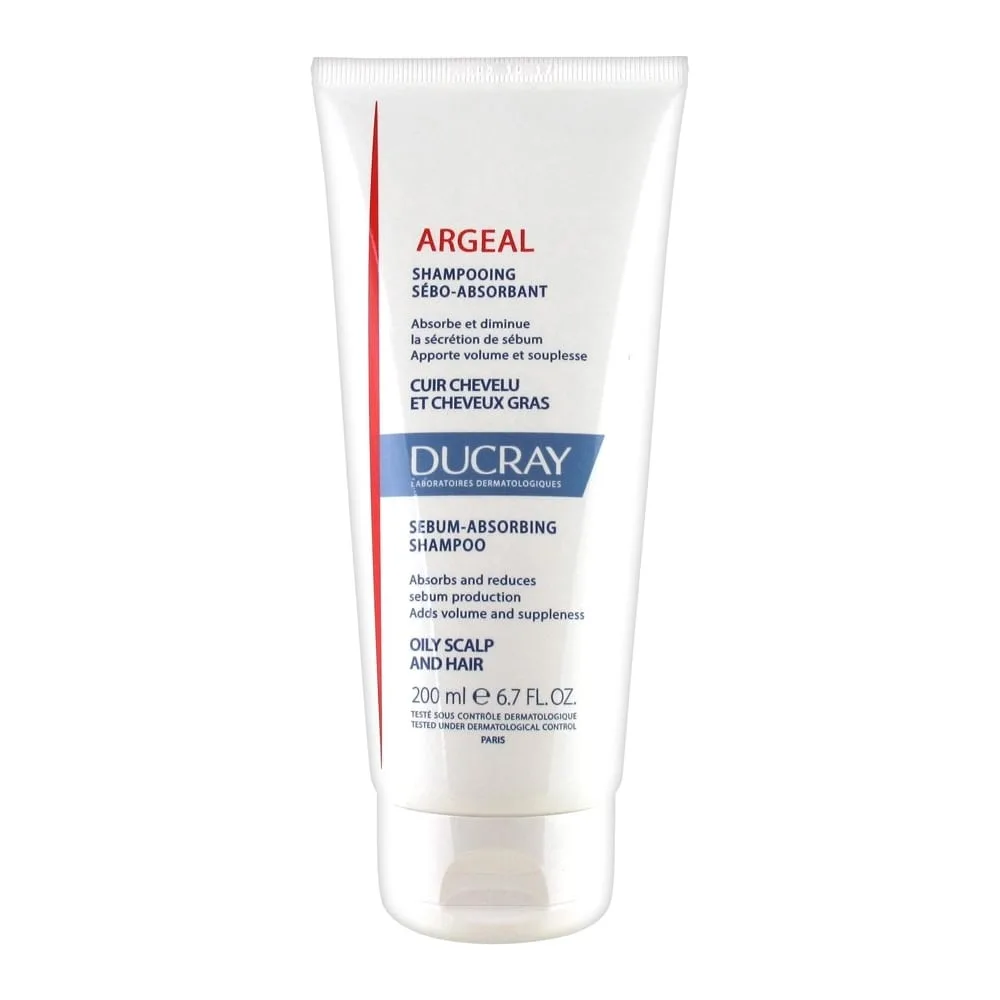 شامپو درمانی دوکری کنترل کننده چربی و حذف سبوم اضافه پوست سر مناسب موهای چرب ARGEAL shampoo