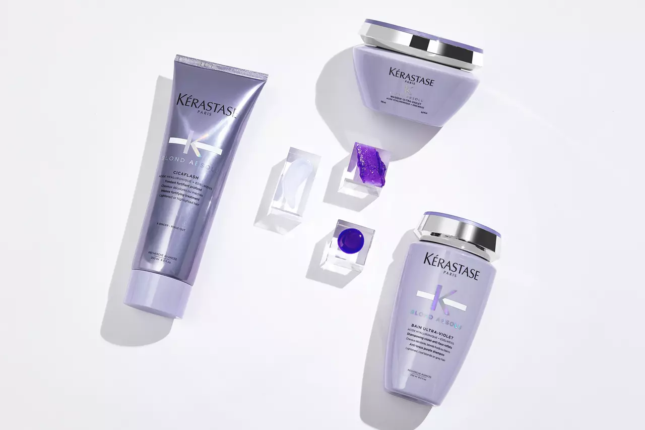 شامپو کراستاس بلوند ابسولو lمحافظ رنگ موهای بلوند ضد زردی روزانه kerastase Blond bain ultra violet