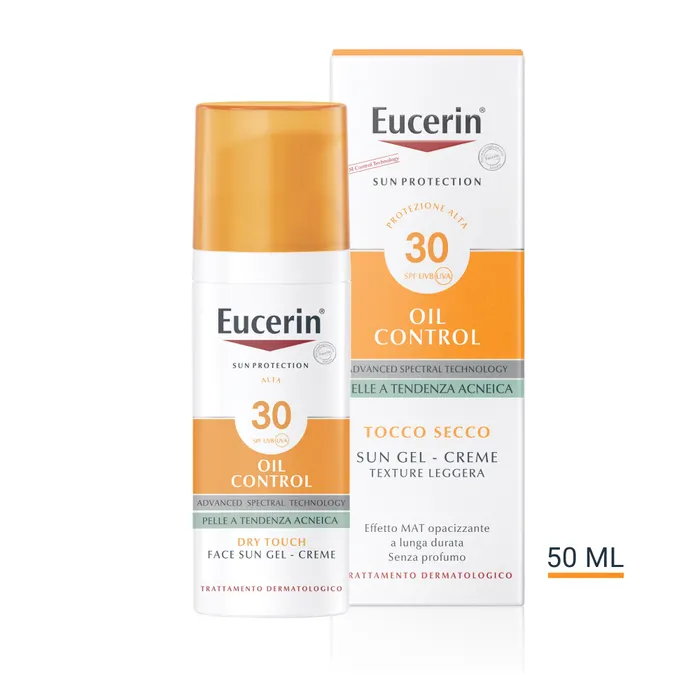 ضد آفتاب بی رنگ اوسرین ژل کرم SPF30 پوست چرب OIL CONTROL Eucerin ضد آفتاب بی رنگ اوسرین ژل کرم SPF30 پوست چرب OIL CONTROL Eucerin