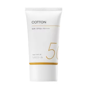 ضد آفتاب بی رنگ میشا مات کننده پوست مختلط تا چرب ++++SPF50+/PA
