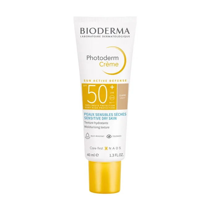 ضد آفتاب رنگی بایودرما فتودرم کرم آبرسان و مرطوب کننده پوست خشک creme CLAIR LIGHT ضد آفتاب رنگی بایودرما فتودرم کرم آبرسان و مرطوب کننده پوست خشک creme CLAIR LIGHT