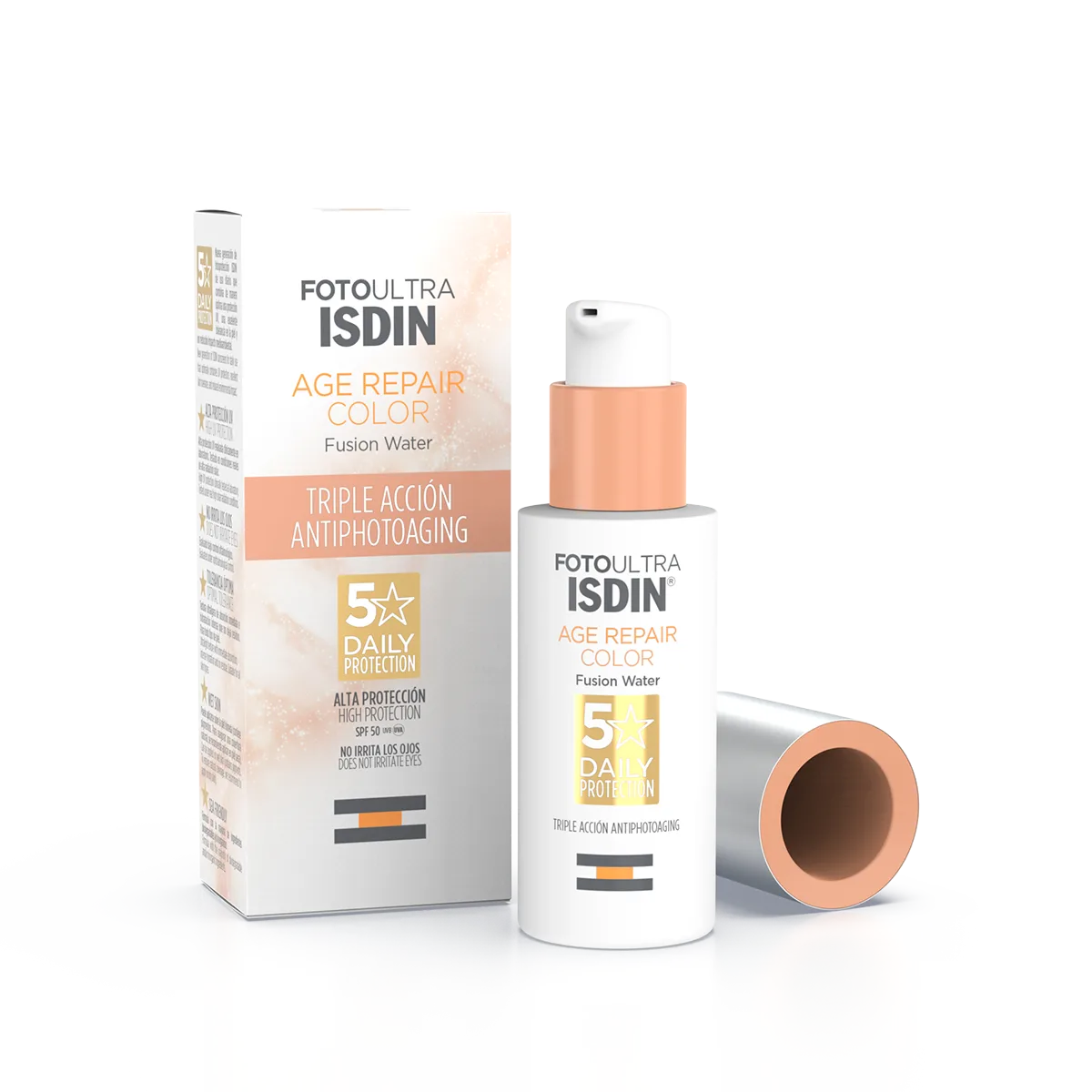 ضد آفتاب رنگی ضد پیری و چروک ایزدین ISDIN FotoUltra Age Repair Color Fusion Water SPF50 ضد آفتاب رنگی ضد پیری و چروک ایزدین ISDIN FotoUltra Age Repair Color Fusion Water SPF50