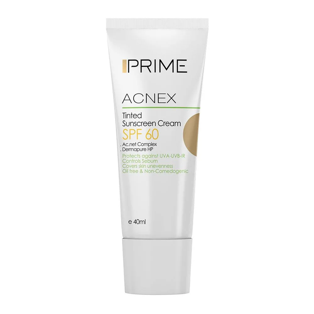 کرم ضد آفتاب رنگی پرایم مناسب پوست مختلط و چرب spf60 acnex رنگ بژ طبیعی natural beige کرم ضد آفتاب رنگی پرایم مناسب پوست مختلط و چرب spf60 acnex رنگ بژ طبیعی natural beige