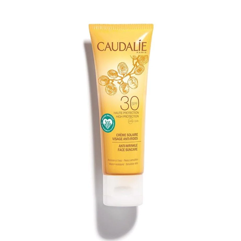 ضد آفتاب ضد چروک کدلی کرمی مناسب پوست حساس Caudalie Creme Solaire Visage Anti Rides SPF 30