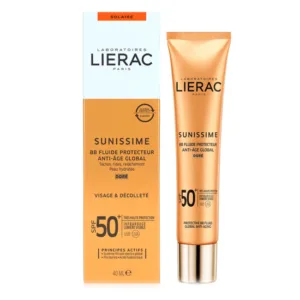 (آف ویژه)ضد آفتاب فلوئید لیراک | ضد چروک و  ضد پیری ، رنگ گلدن SPF50