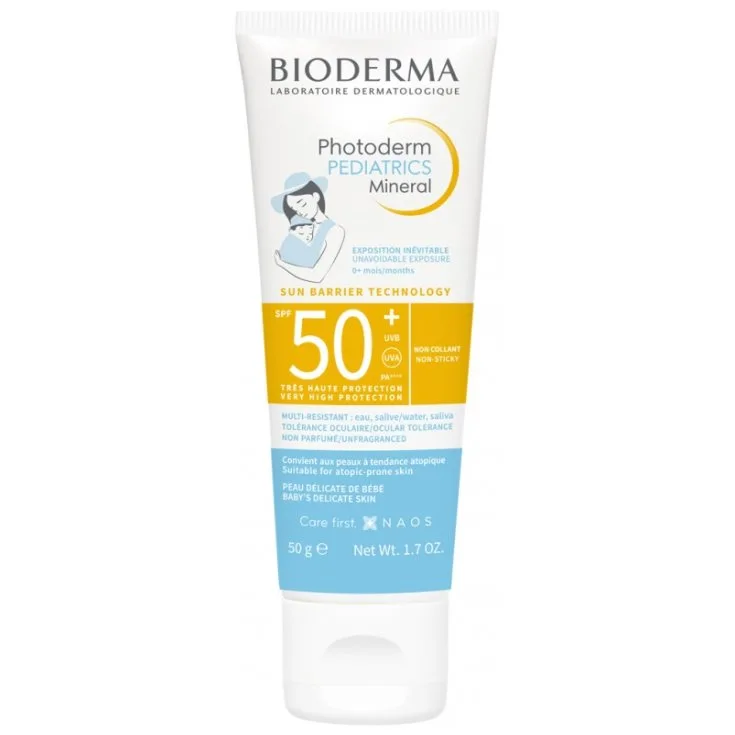 کرم ضد آفتاب بایودرما spf50 مینرال مناسب پوست حساس کودکان کرم ضد آفتاب بایودرما spf50 مینرال مناسب پوست حساس کودکان