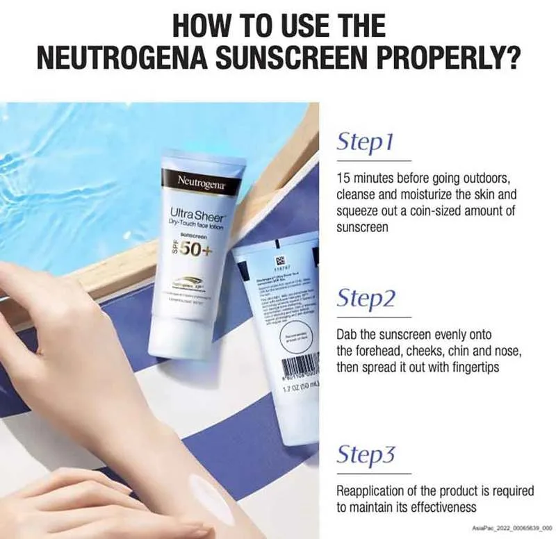 ضد آفتاب اولترا شیلد نیتروژینا | Dry Touch ، فوق سبک : انواع پوست SPF50