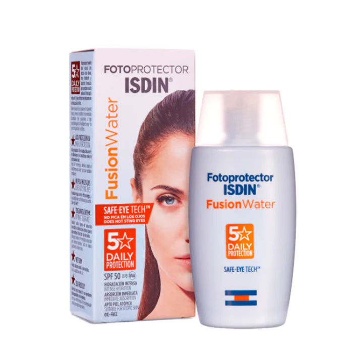 ضدآفتاب ایزدین بی رنگ فیوژن واتر مناسب صورت و دور چشم SPF50 ضدآفتاب ایزدین بی رنگ فیوژن واتر مناسب صورت و دور چشم SPF50