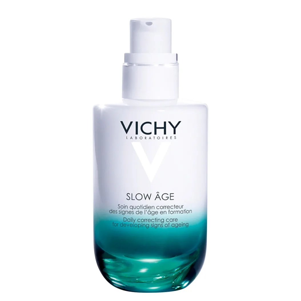 فلوئید ضد پیری ویشی مرطوب کننده Vichy slow age spf25 daily fluid targeting developing signs of aging فلوئید ضد پیری ویشی مرطوب کننده Vichy slow age spf25 daily fluid targeting developing signs of aging