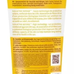 لوسیون ضد آفتاب بی رنگ خانواده بایودرما مرطوب کننده و آبرسان انواع پوست حساس 200میل SPF50