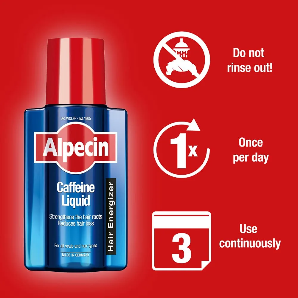 لیکوئید کافئین آلپسین ضد ریزش ارثی alpecin caffeine liquid