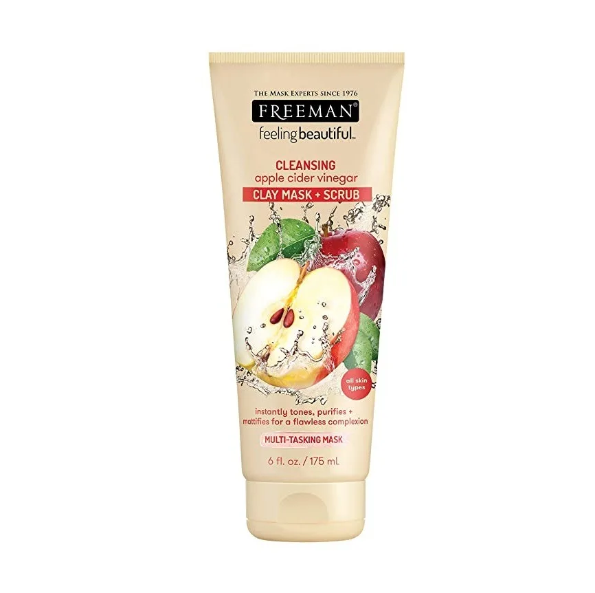 ماسک صورت چهار کاره خاک رسی پاکسازی و اسکراب کننده فریمن حاوی دانه سیب و سرکه سیب (کد7606) ماسک صورت چهار کاره خاک رسی پاکسازی و اسکراب کننده فریمن حاوی دانه سیب و سرکه سیب (کد7606)