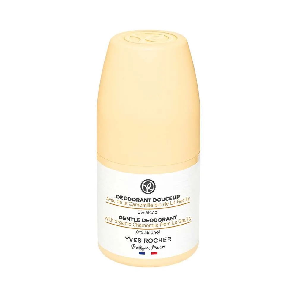 مام رولی دئودورانت ایوروشه زرد بدون الکل و آلمینیوم رایحه بابونه محافظت 48 ساعته Yves Rocher Gentle مام رولی دئودورانت ایوروشه زرد بدون الکل و آلمینیوم رایحه بابونه محافظت 48 ساعته Yves Rocher Gentle