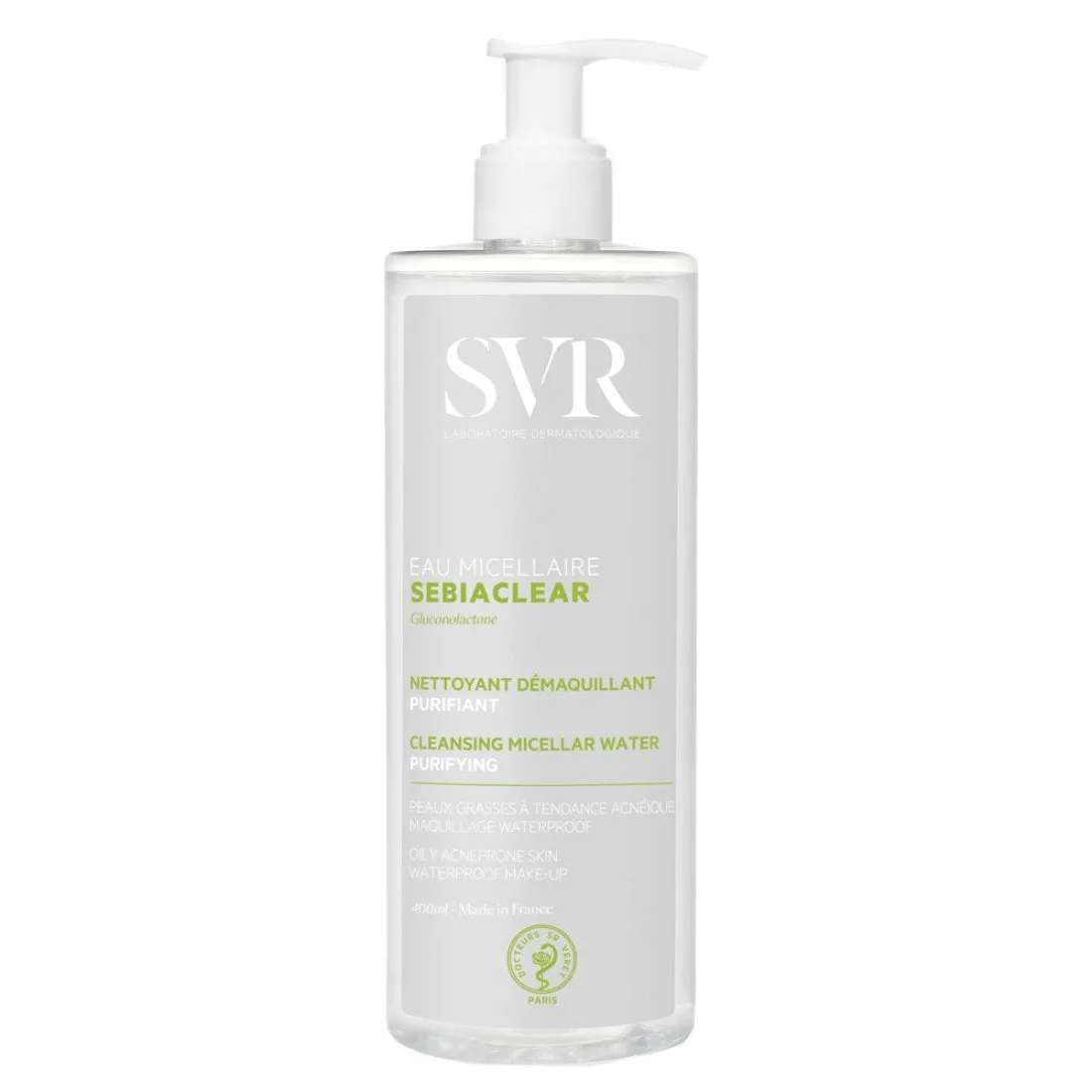 میسلار واتر سبیا کلیر اس وی آر پوست مختلط تا چرب و حساس SVR Sebiaclear Eau Micellaire 400ml