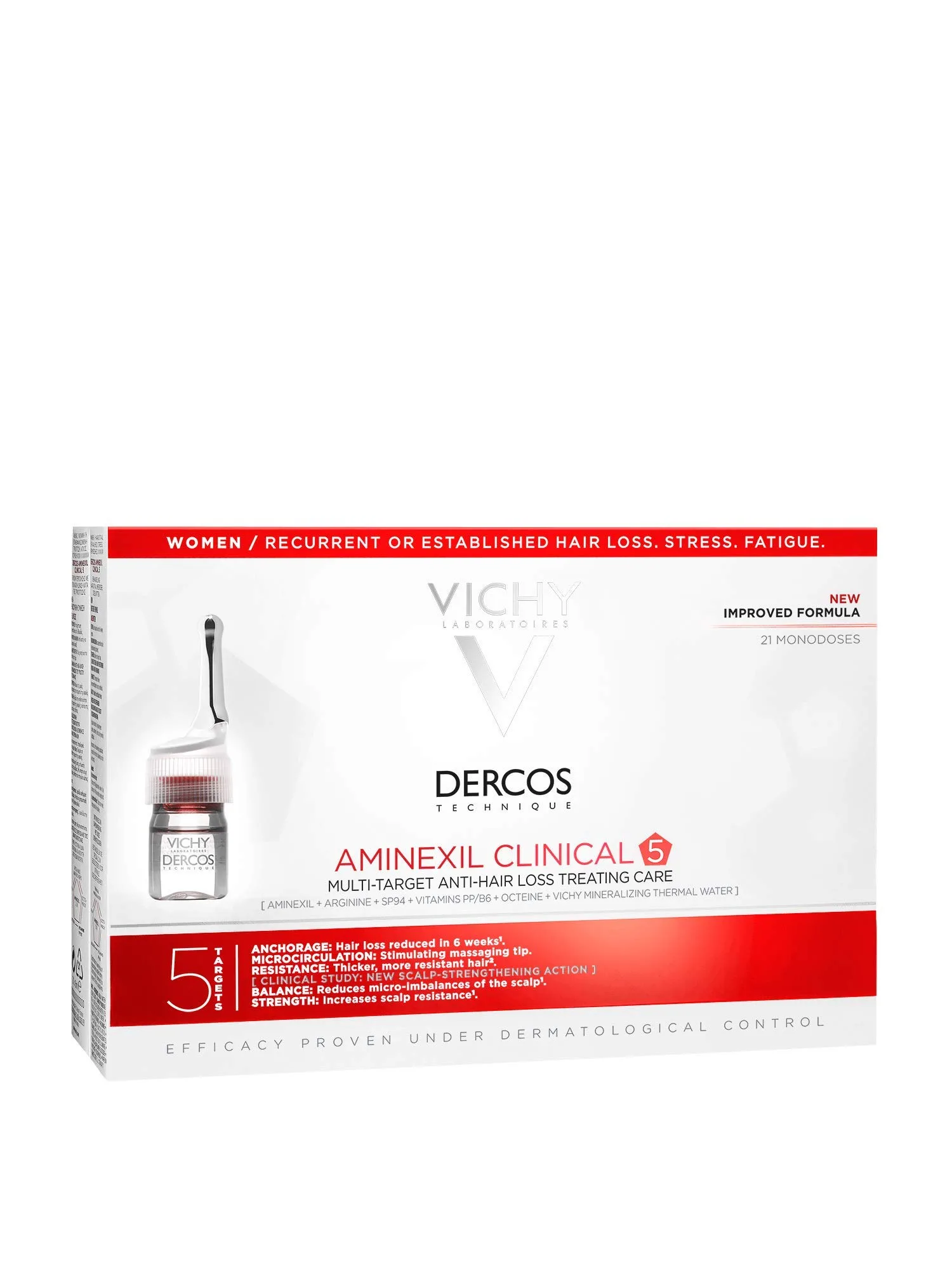 ویال ضد ریزش و تقویتی ویشی VICHY DERCOS AMINEXIL CLINICAL 5 ویال ضد ریزش و تقویتی ویشی VICHY DERCOS AMINEXIL CLINICAL 5